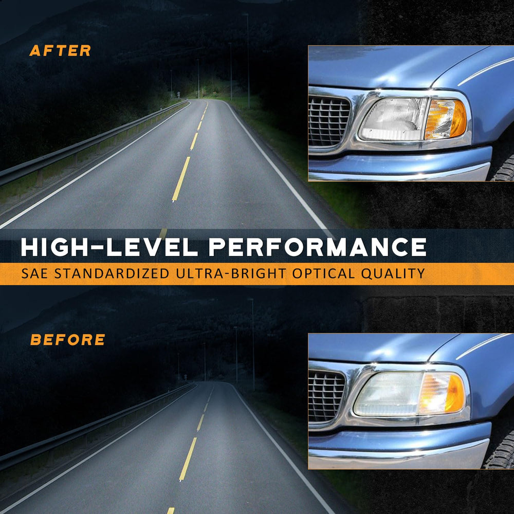 WEELMOTO headlights assembly beam pattern optimized for better night driving.