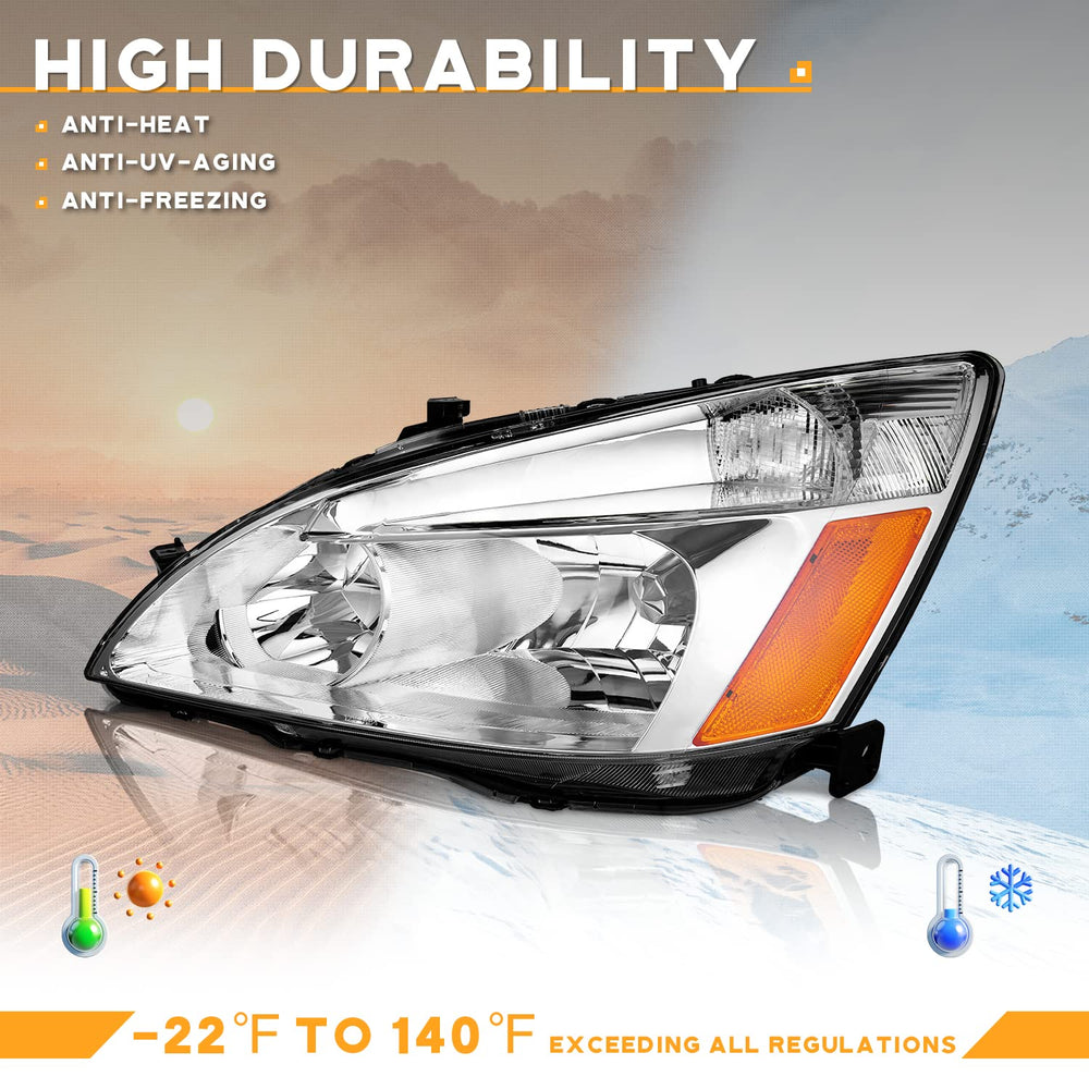 WEELMOTO headlight packaging and box included for Accord replacement