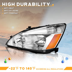 WEELMOTO headlight packaging and box included for Accord replacement