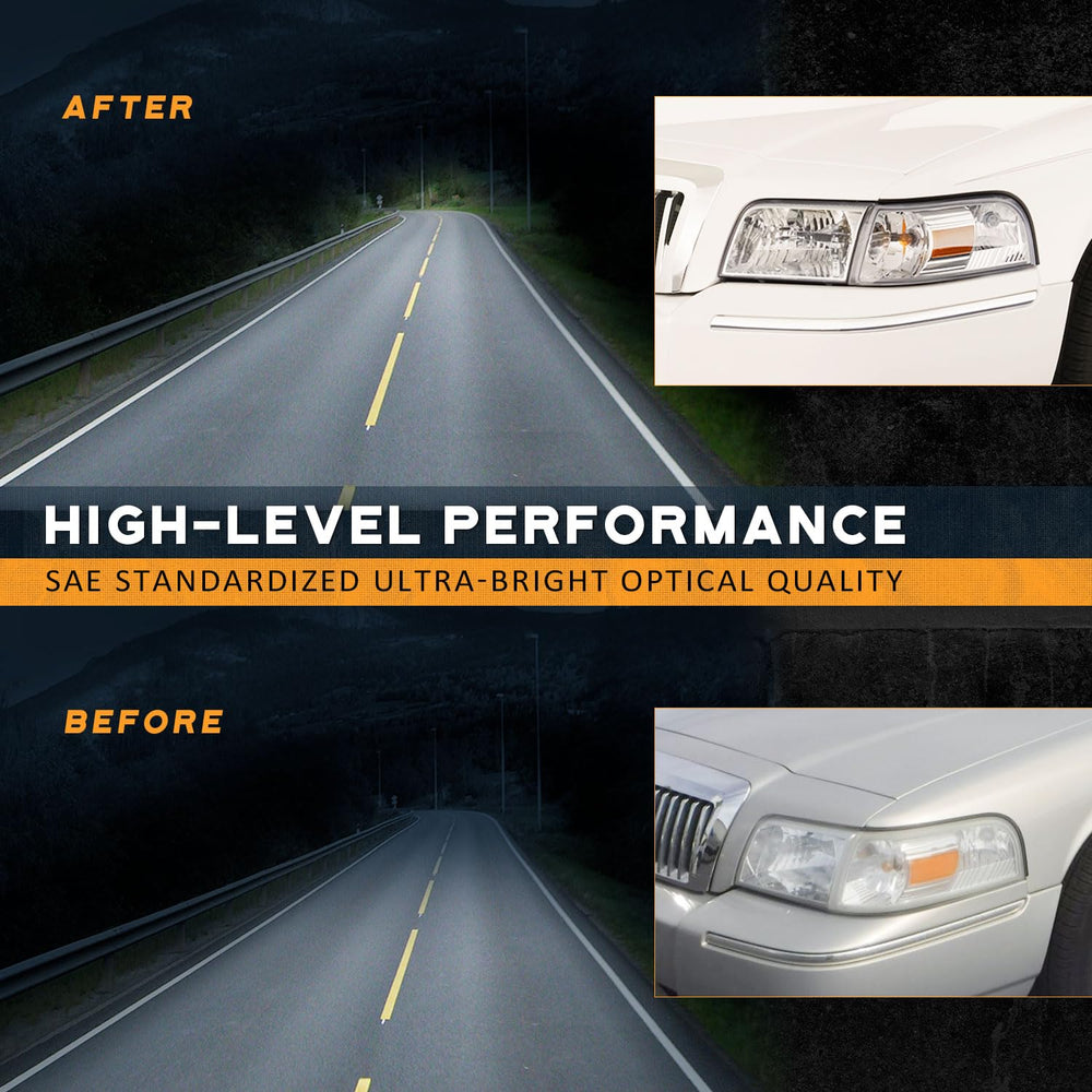 WEELMOTO corner lamp included confirms a complete replacement set.