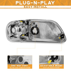 WEELMOTO headlight back is weather-sealed to resist moisture.