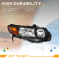 WEELMOTO Headlight lens close-up showing durable clear optics