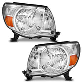 WEELMOTO Tacoma headlight assembly front view with chrome bezel enhances exterior styling.