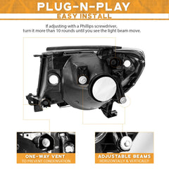 WEELMOTO headlight installation guide included for plug-and-play setup.