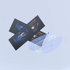 WeePro anti-fog film fits most visors for versatile motorcycle protection.