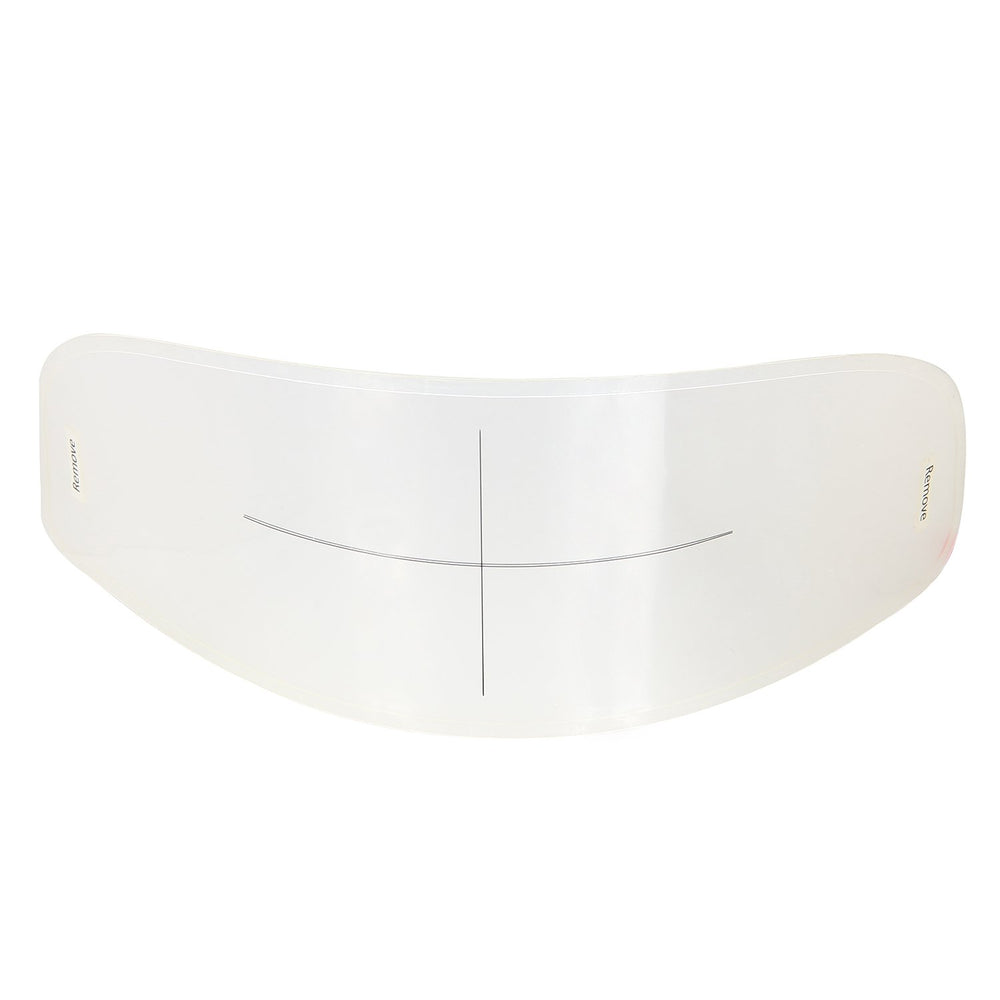 WeePro anti-fog film front view shows a clearer visor for safer daytime riding.