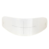 WeePro anti-fog film front view shows a clearer visor for safer daytime riding.