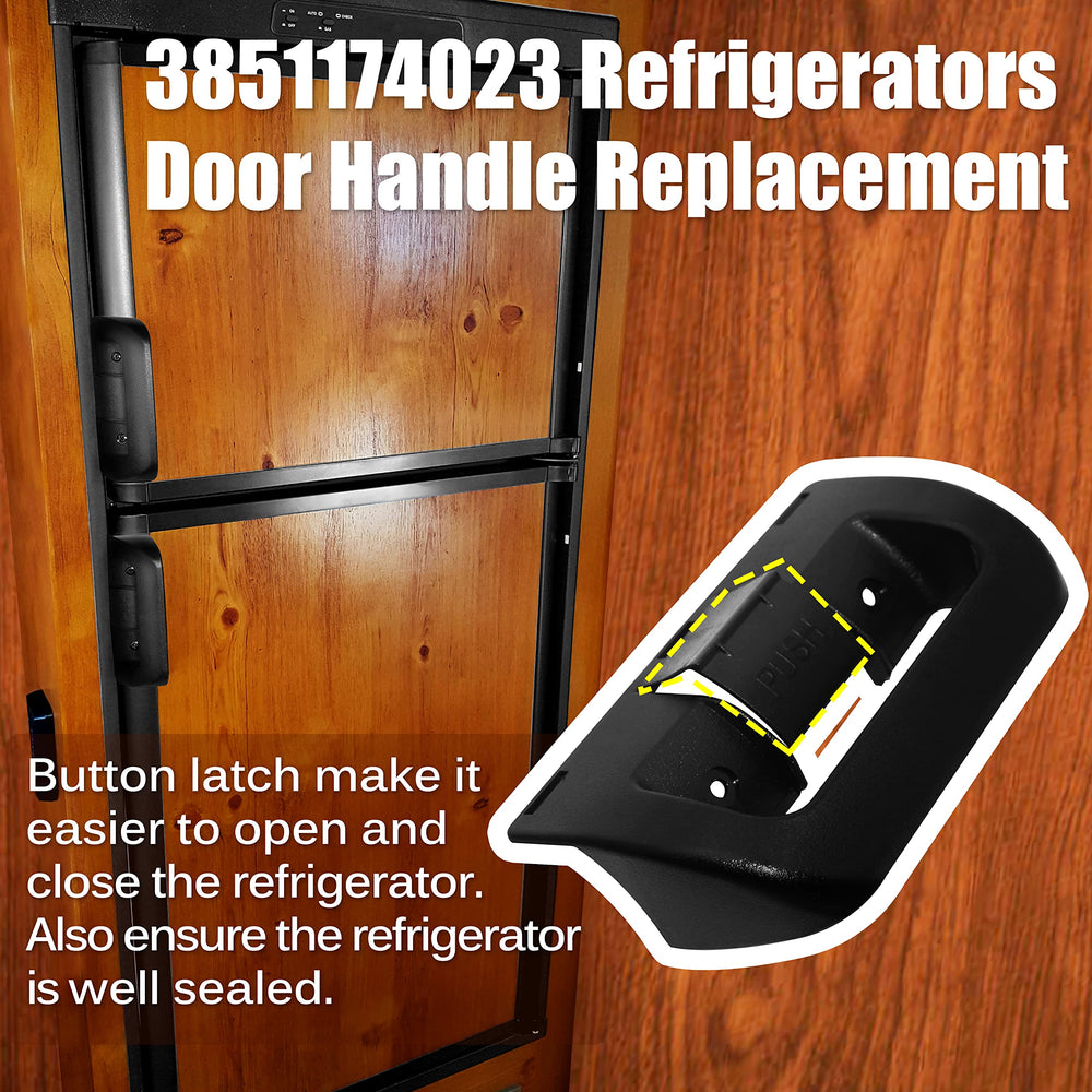 WEHOPE refrigerator handle for Dometic DM2663, durable plastic, smooth texture for frequent opening.