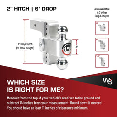Weigh Safe 7 inch rise option helps clear tall tow setups