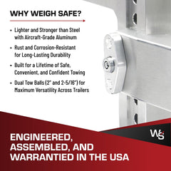 Weigh Safe anti theft locking design adds security when parked