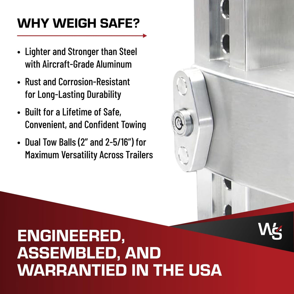 Weigh Safe anti-theft locking design adds security during stops