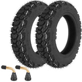WEIYINGSI 3.50-10 tubeless tire front view with stable grip.