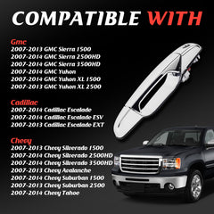 WEILEITE chrome door handle for Cadillac Escalade with polished finish