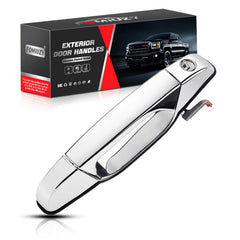 WEILEITE front driver left chrome door handle for Chevy Silverado adds OEM-style shine
