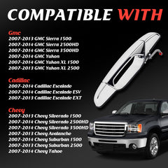 WEILEITE chrome front right door handle for Chevy Avalanche refreshes exterior appearance