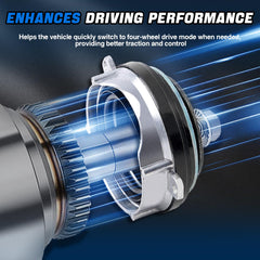 WEILEITE hub locking actuator close-up emphasizes corrosion-resistant materials