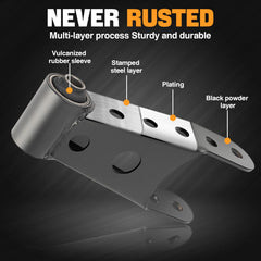 Weileite lowering kit demonstrates level stance after install.