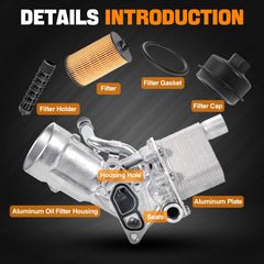 Weileite oil cooler housing for Buick Encore guards oil temperature during city travels.