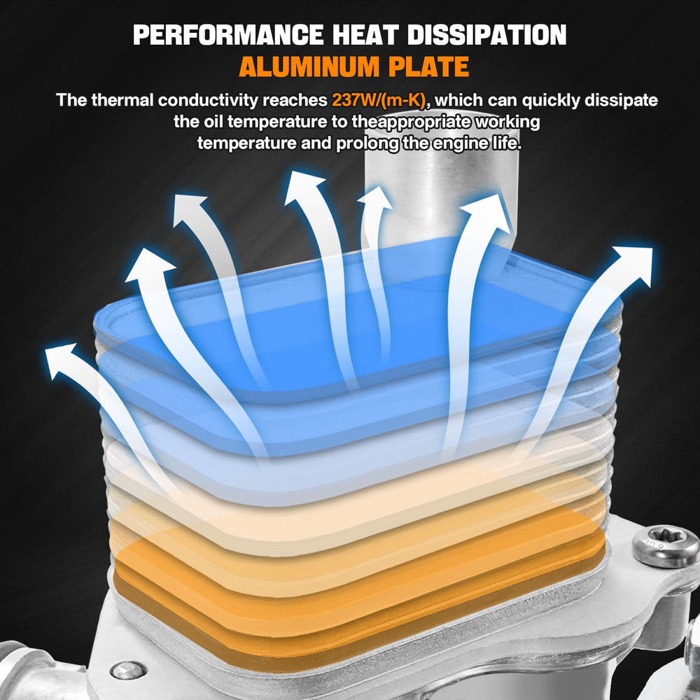 Weileite oil cooler housing for Chevy Trax helps prevent oil overheating on daily commutes.