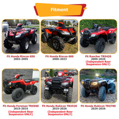 WeiSen 2-inch hitch for TRX700 All Models ensures reliable attachments.