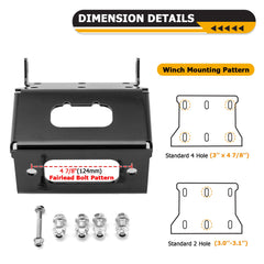 WeiSen mount plate with corrosion-resistant finish for durability