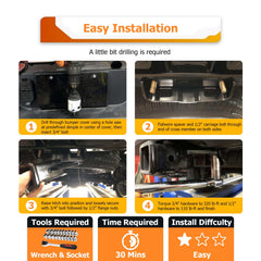 WeiSen rust-resistant finish protects against weather and road exposure.