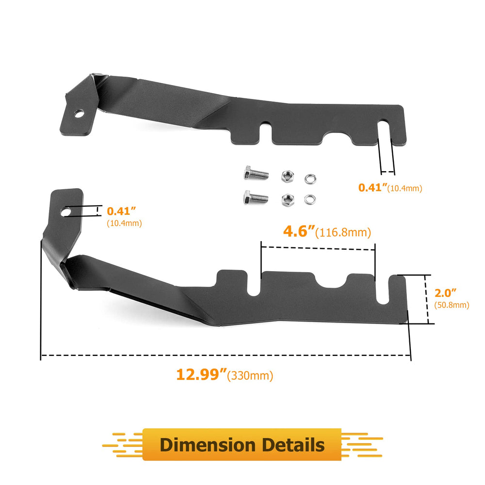 WeiSen solid steel black powder-coated hinge bracket for durable mounting