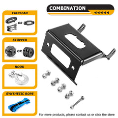 WeiSen winch plate demonstrates standard 4-hole winch pattern
