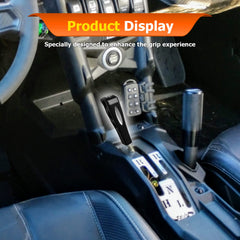 WeiSen UTV X3 shift knob grip close-up emphasizes tactile texture for control