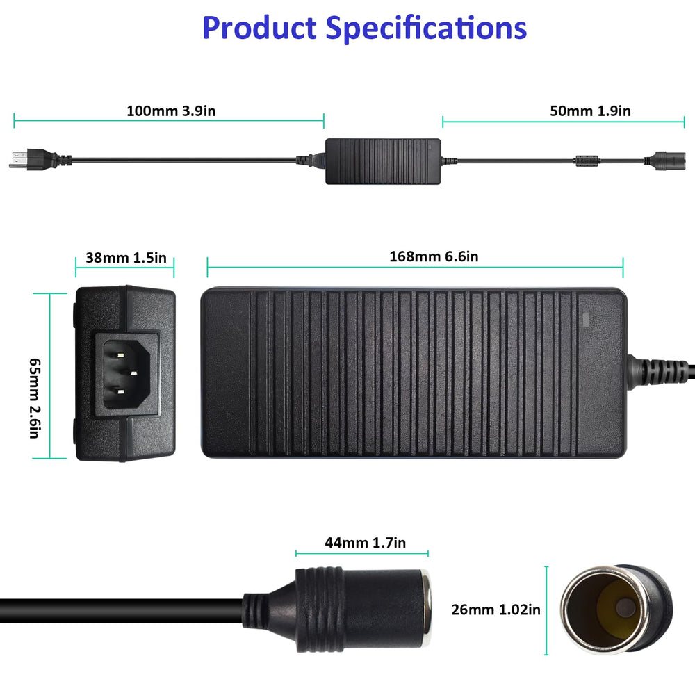 Weishuo universal input 100-240V labeling on back for travel readiness.