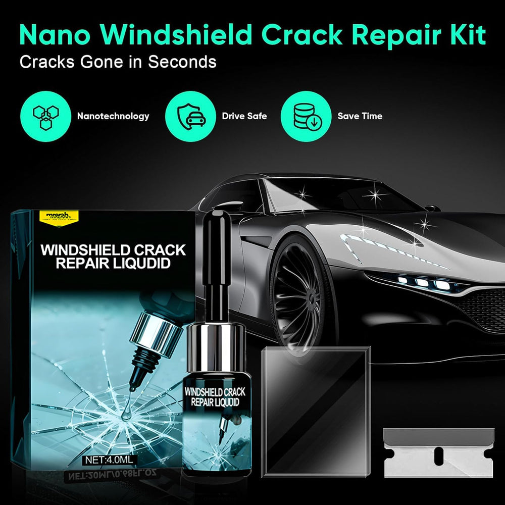 Weivone 2PC kit stored in a glovebox for on-the-road glass repairs.