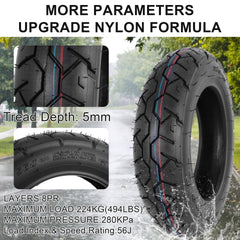 WEIYINGSI 350-10 tire on city streets for confident handling.