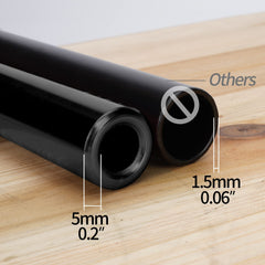 WEIYINGSI anodized matte black bends resist scratches and fading.
