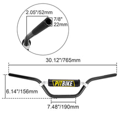 WEIYINGSI handlebars with foam pad upgrade for added rider comfort.