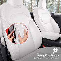 WeKAR Nappa leather texture in white for premium cabin feel
