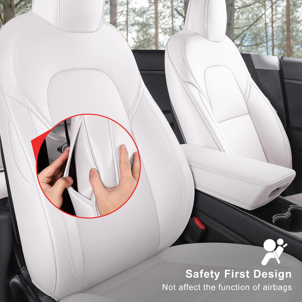 Rear seat covers by Wekar for Tesla Model 3 interior protection and finish.