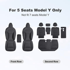 Wekar installation guide image for Tesla Model Y seat covers