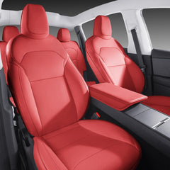 Wekar Tesla Model Y full-set Juniper Nappa wine-red protects upholstery and enhances style