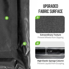 Welkin Containment Mat fabric is waterproof and quiet during parking.