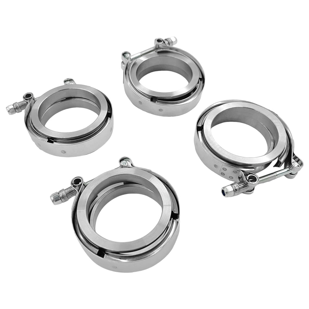Wellbox 2.5-inch V-Band clamp assembly shows durable stainless steel for reliable exhaust connections.