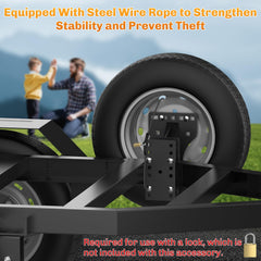 WELLUCK 5mm steel construction resists rust and stands up to road wear.