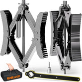 Welluck Camper Wheel Chock Set assembled shows secure RV parking and quick setup
