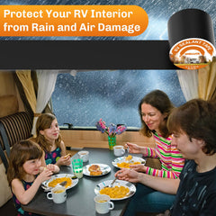 WELLUCK waterproof roof tape seals RVs, campers, and boats with a clean black finish.