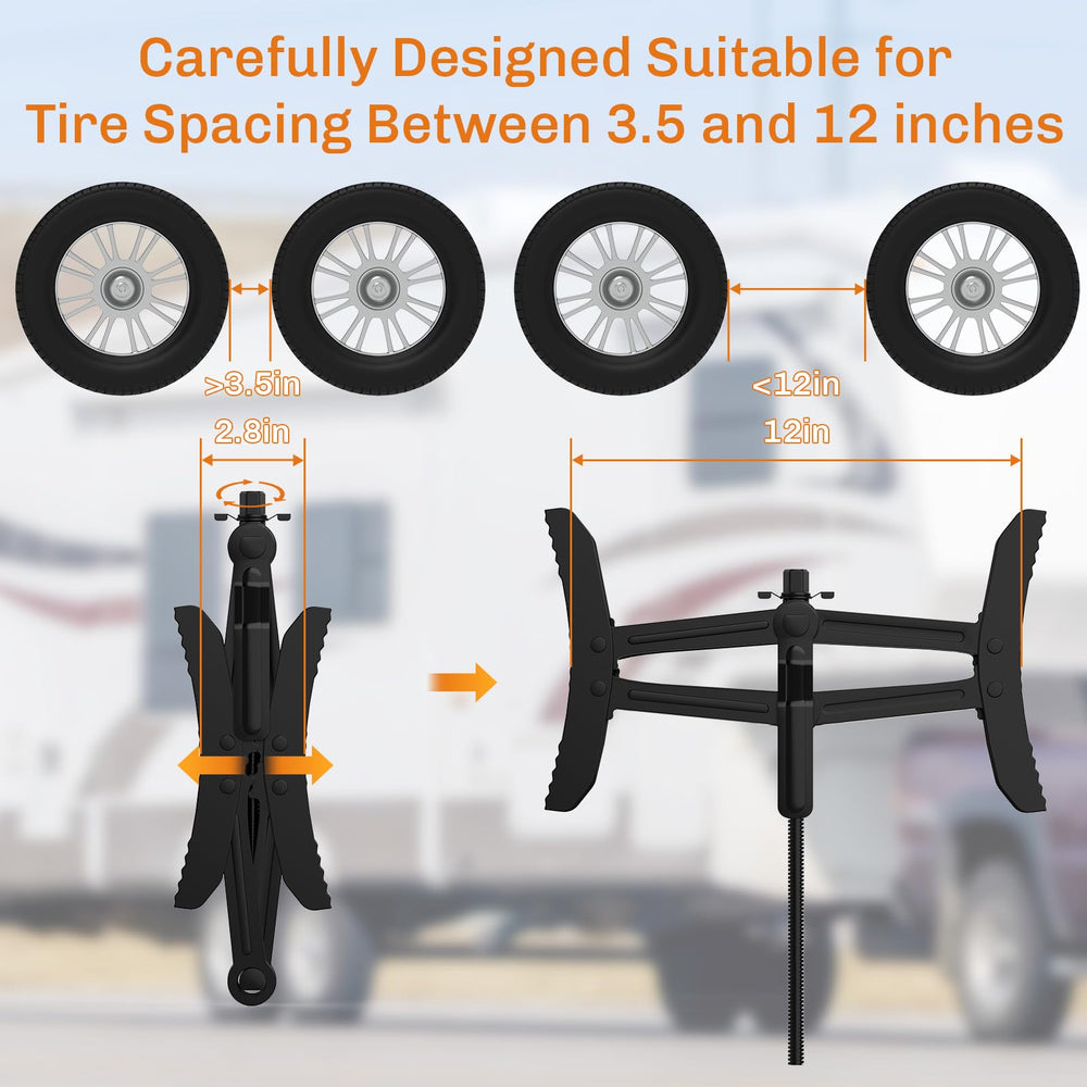 Welluck premium cast-iron construction for durable tire grip in outdoor conditions