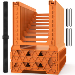 WELLUCK RV Sewer Hose Support 15ft blaze orange for high visibility and safer setup