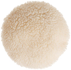 WEN 10-inch wool polishing bonnet mounted on a polisher for even coverage and a smooth finish.
