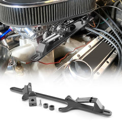 WENJTP aluminum bracket with Holley 4500 Dominator closeup highlighting heat resistance