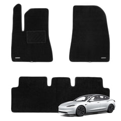 WENNEBIRD Tesla Model 3 Highland front driver mat with premium edge for refined interior.