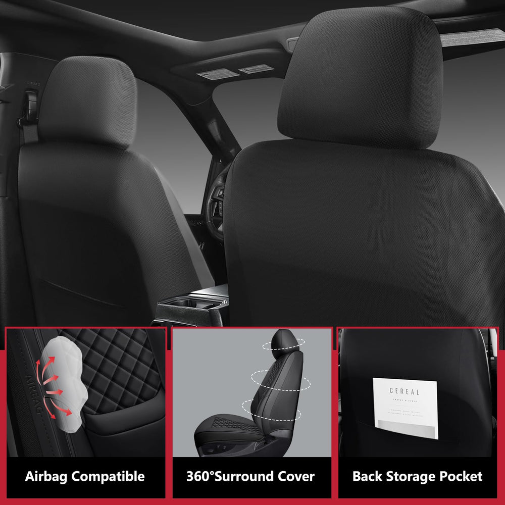 WENNFOUR F150 seat covers airbag compatible design keeps safety features accessible
