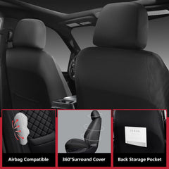 WENNFOUR F150 seat covers airbag compatible design keeps safety features accessible